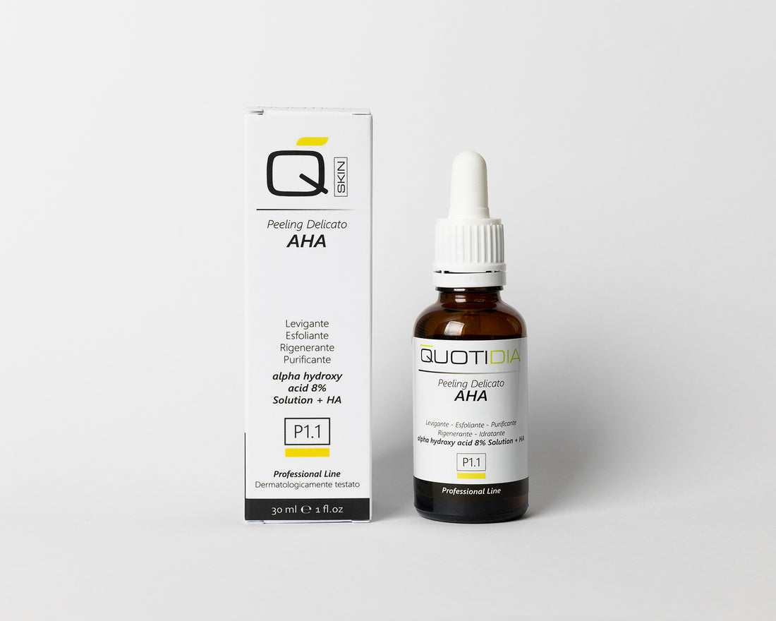 Siero Viso, Peeling AHA, Antirughe, Illuminante, Idratante, Rigenerante, Purificante